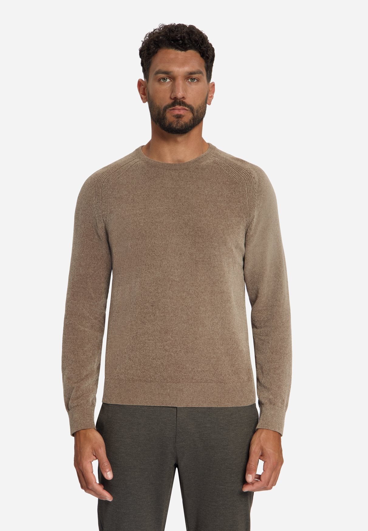 Crewneck Chenille Light Brown
