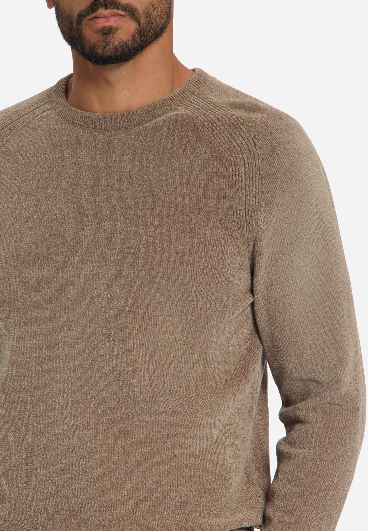 Crewneck Chenille Light Brown