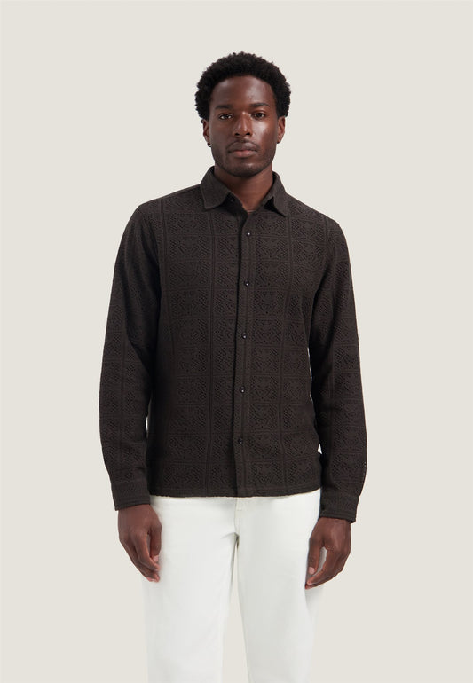 Delan Shirt Dark Brown