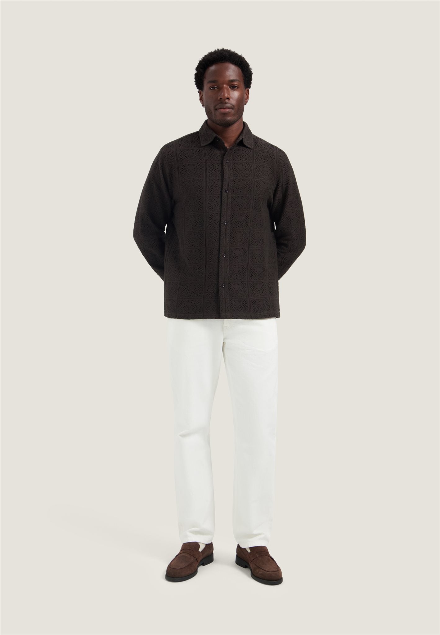 Delan Shirt Dark Brown
