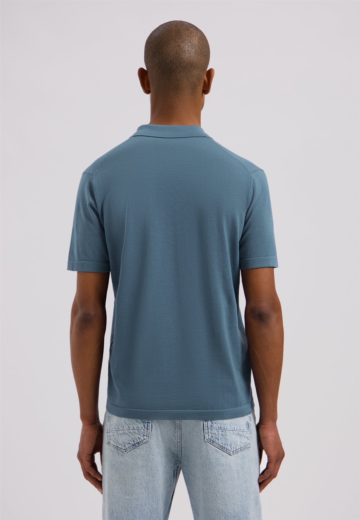 Dorian Zip Polo Blue Fusion