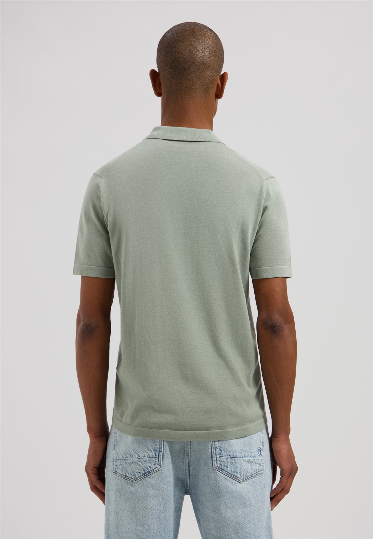 Dorian Zip Polo Green Shadow