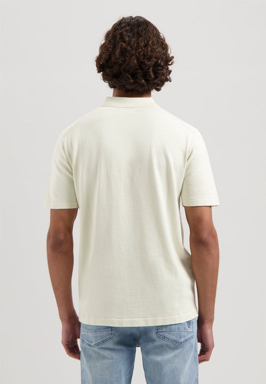 Dorian Zip Polo Silver Birch