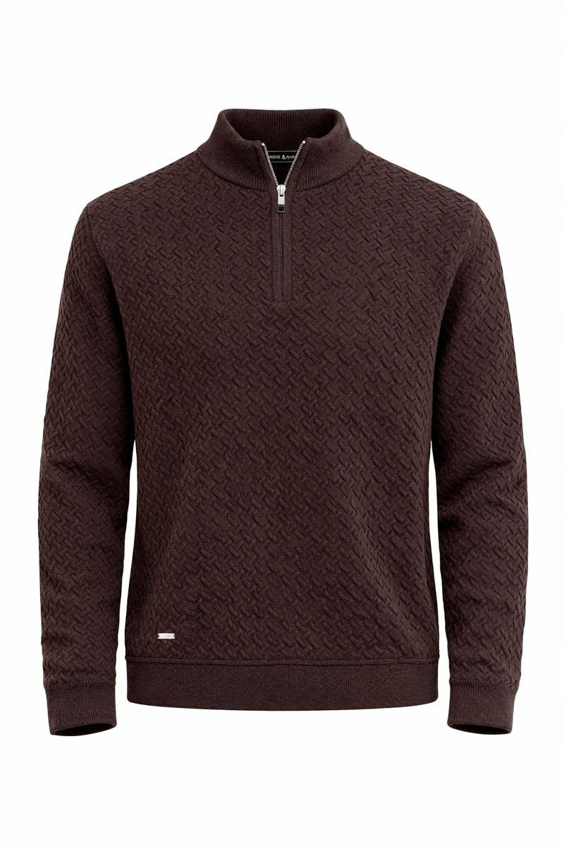 Drake Halfzip Dark Brown