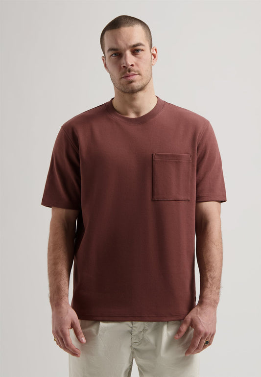 Ebbe Boxy Tee Marron