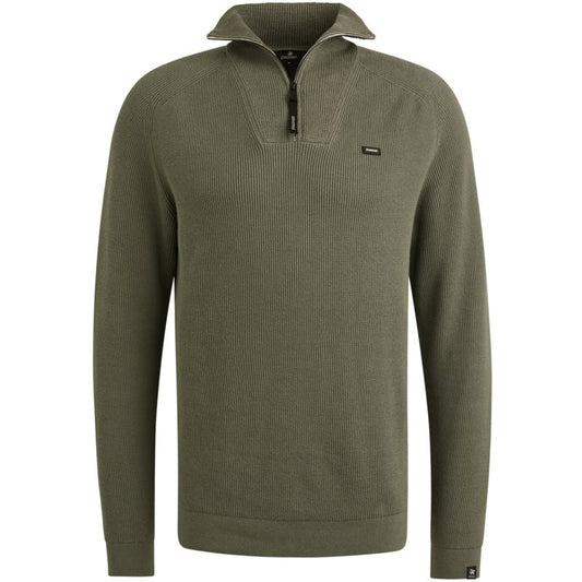 Half Zip Collar Tea Leaf