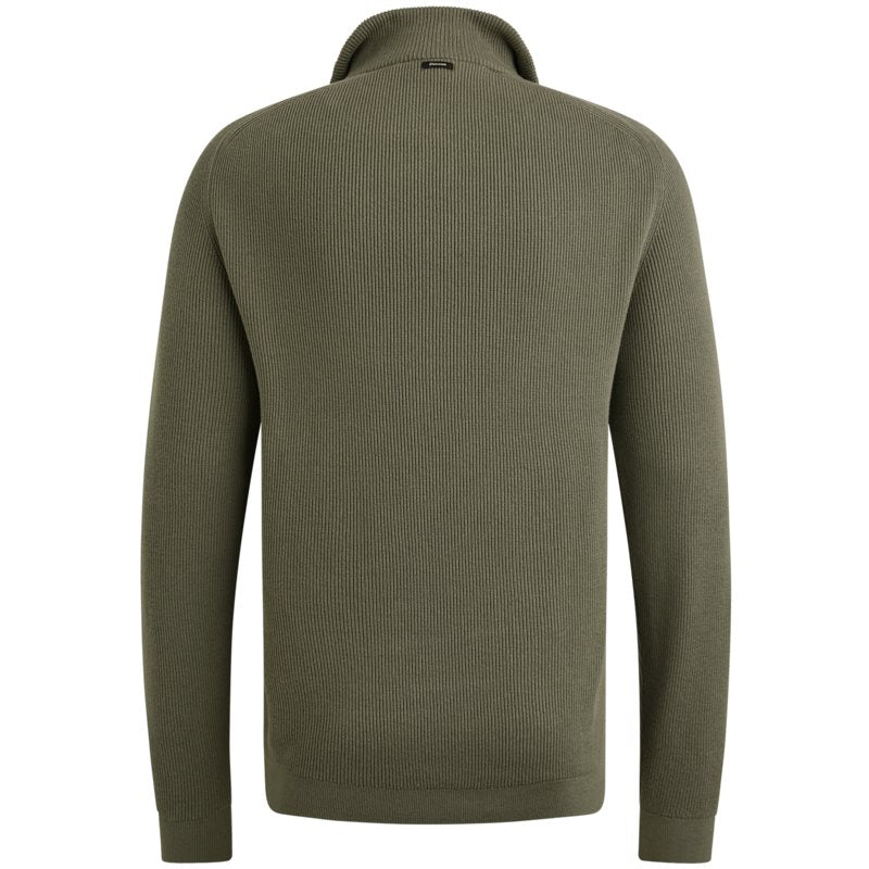 Half Zip Collar Tea Leaf