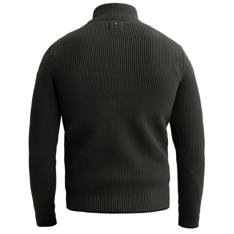 Half Zip Mix Yarn Beluga