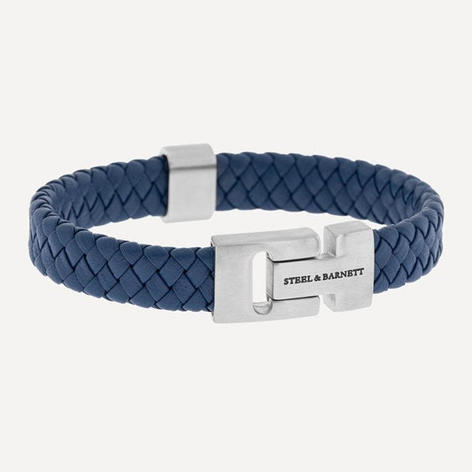 Harrison Leather Jeans Blue