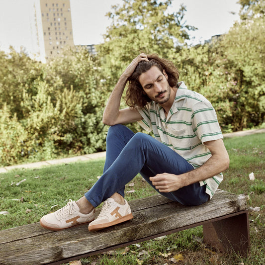 Hazel Sneaker Ecru & Cork