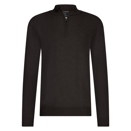 Hince Pullover Zip Dark Brown