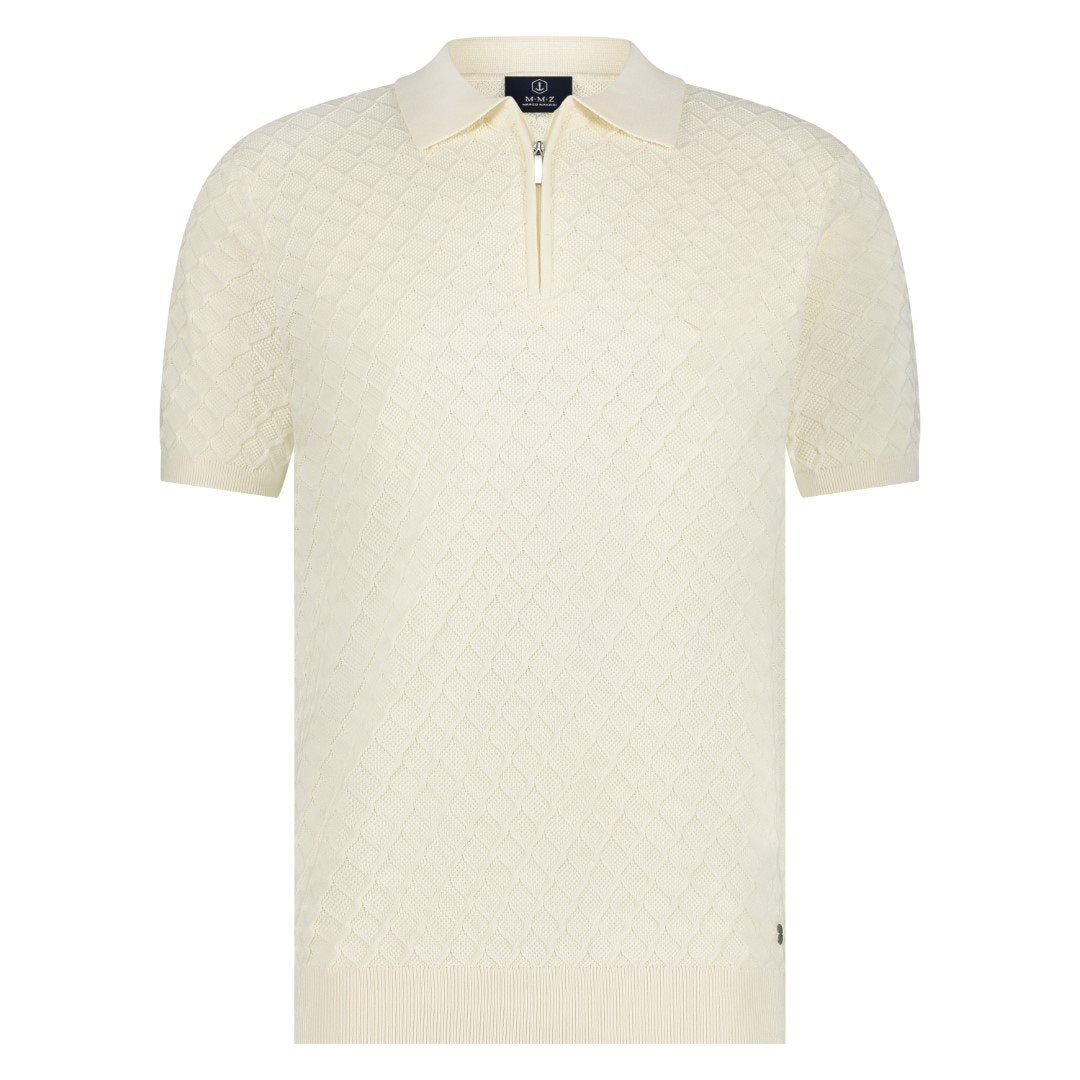 Ian Polo Zip Off-White