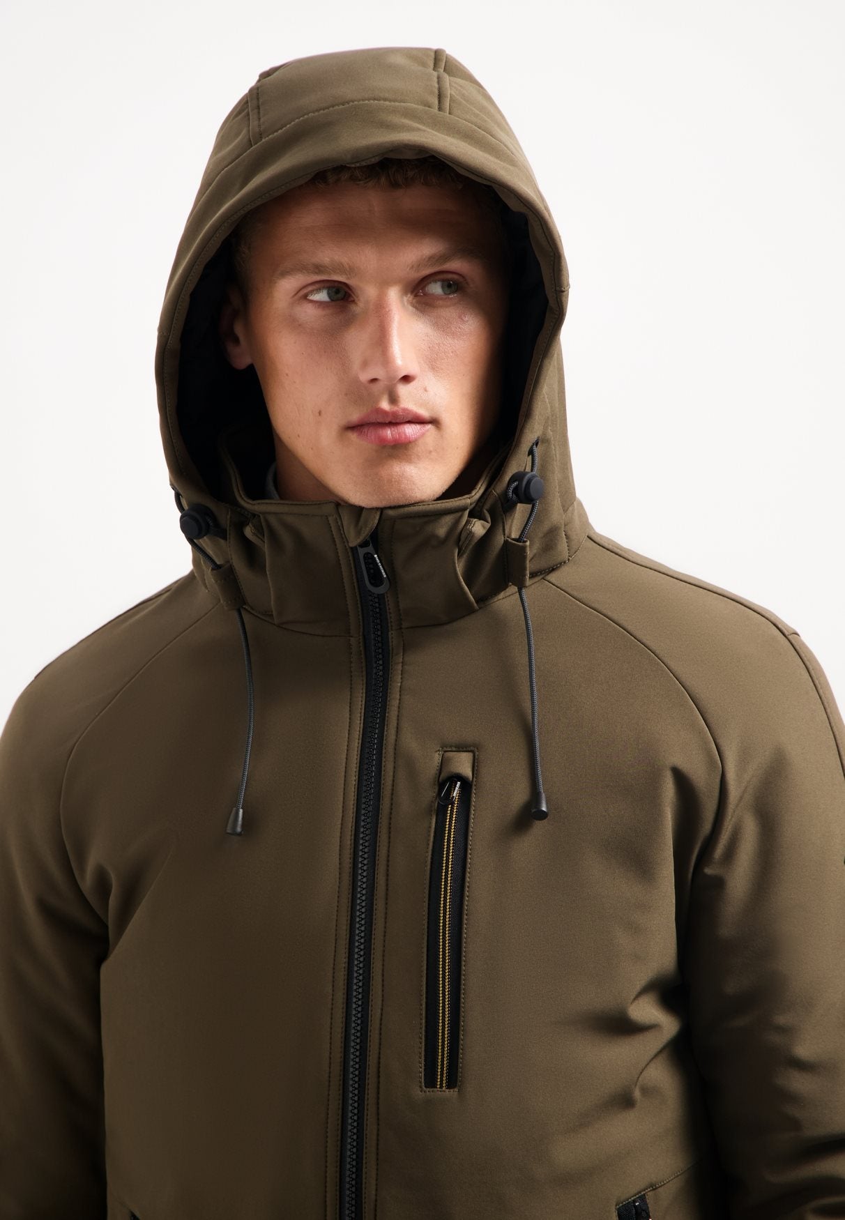 Jack Hooded Sofsthell Taupe