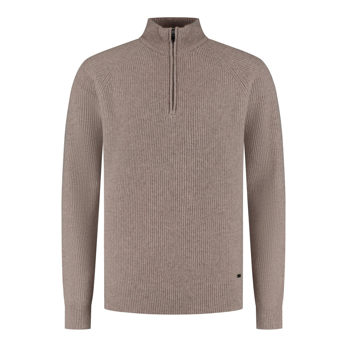 Kyle Halfzip Wool Sand