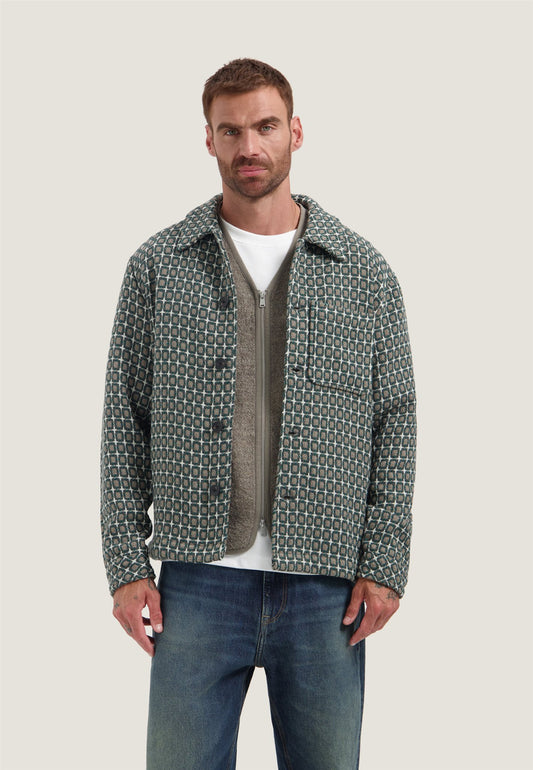 Lino Golfball Overshirt Walnut