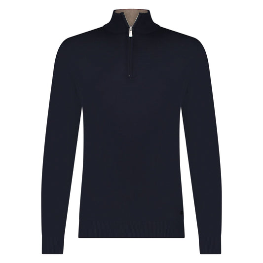 Lux Halfzip Merino Navy