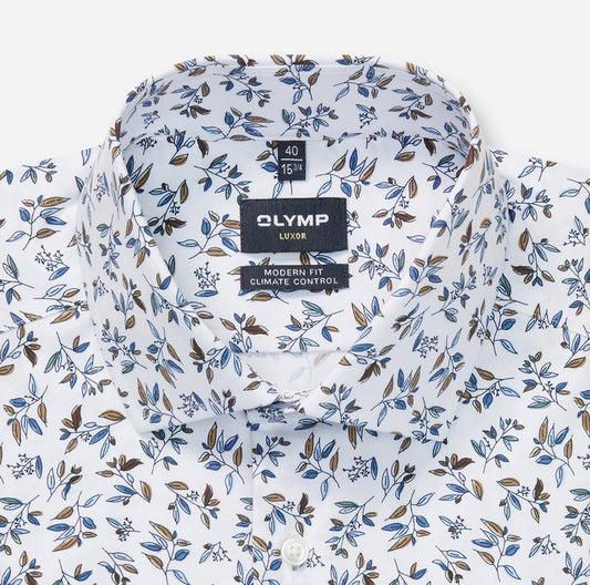 Luxor Modern Fit Blauw Bruin