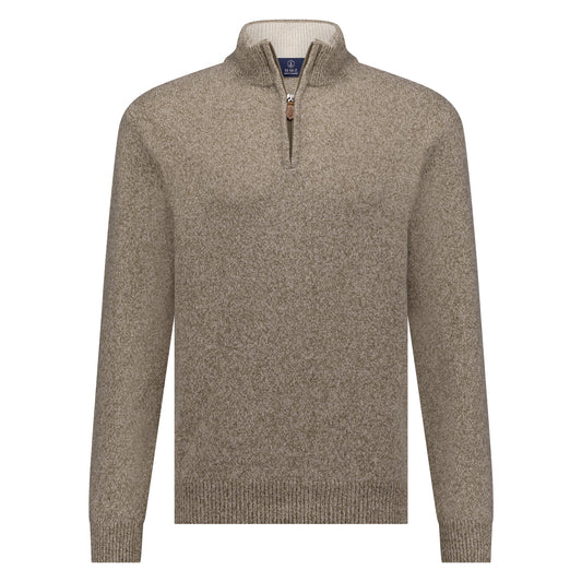 Nels Halfzip Wool Camel