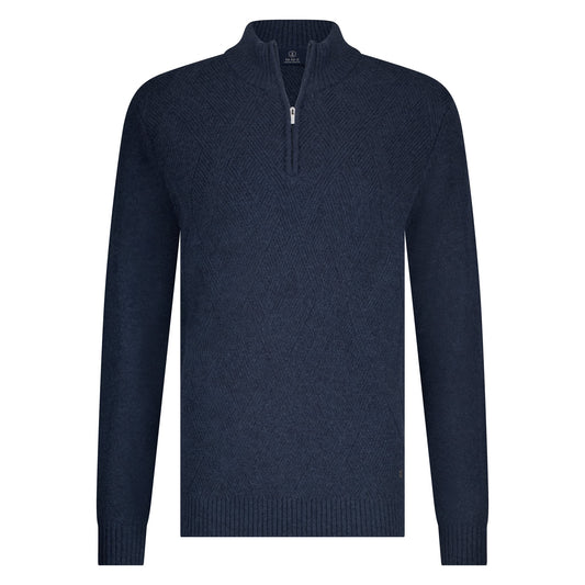 Otto Pullover Zip Navy