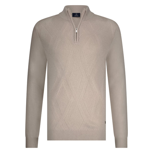 Otto Pullover Zip Pebble