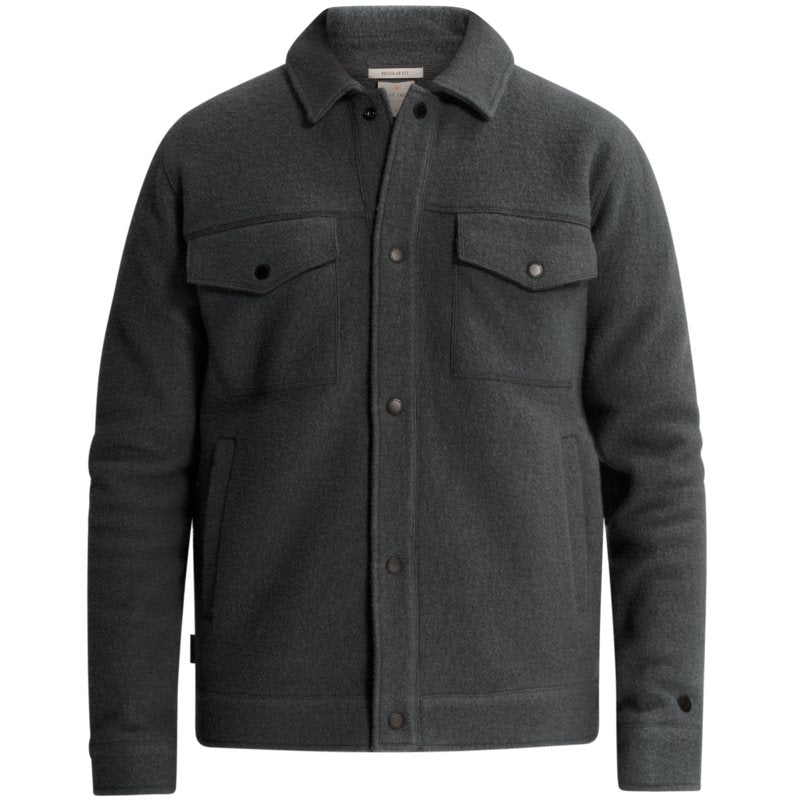 Overshirt Boiled Wool Slate