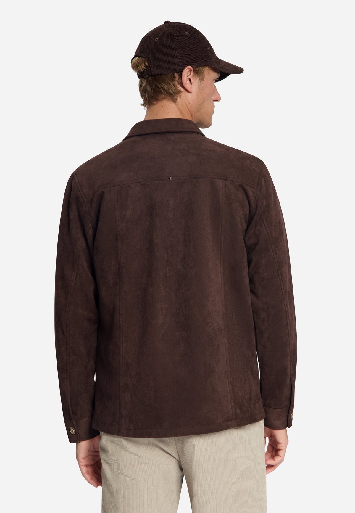 Overshirt Button Dark Brown
