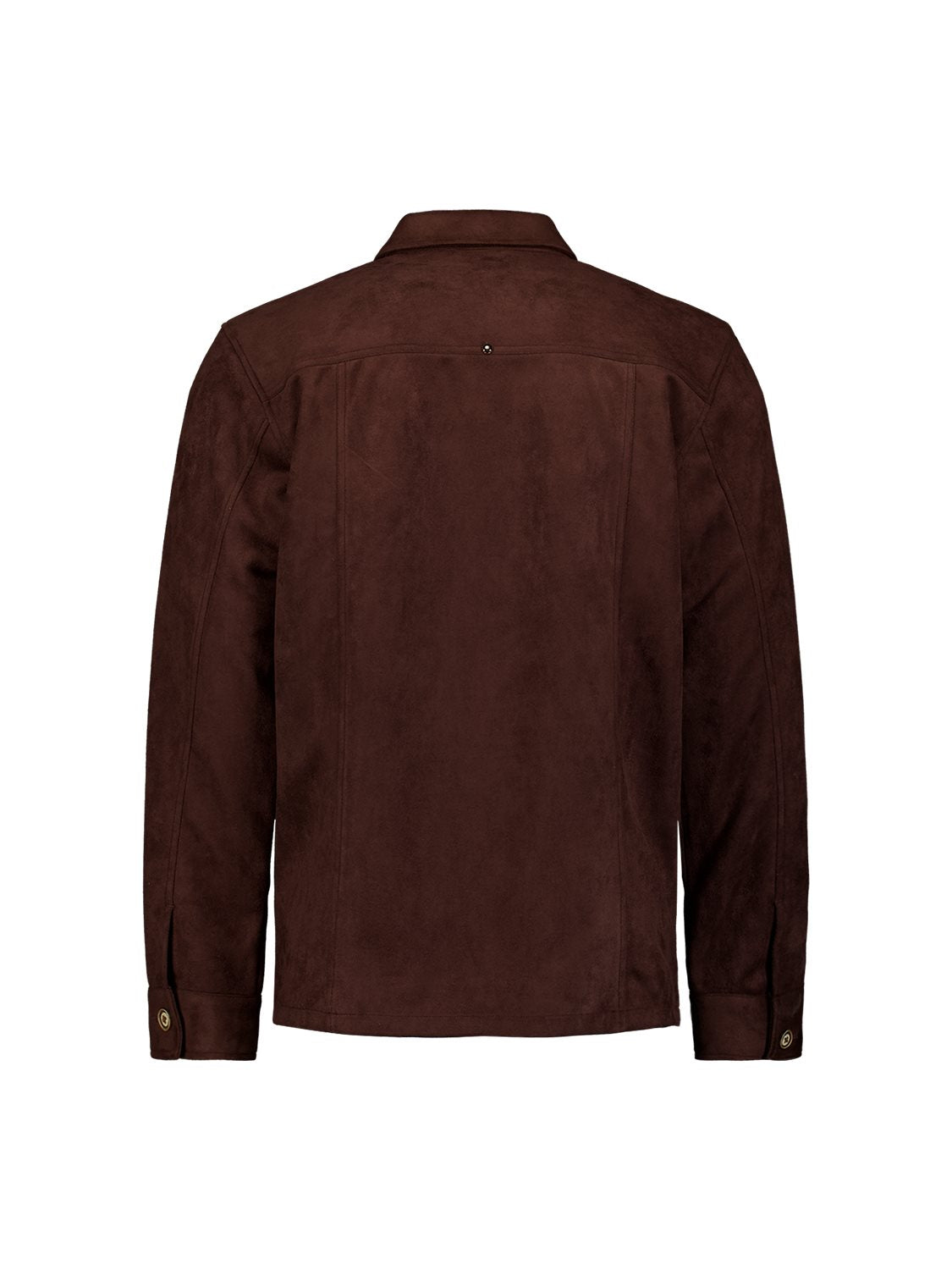 Overshirt Button Dark Brown