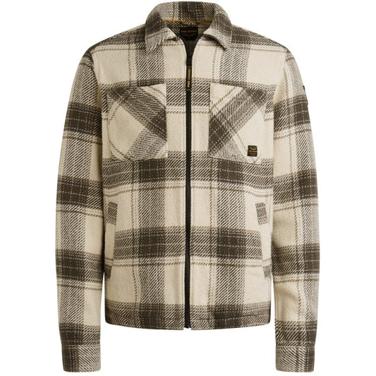 Overshirt Heavy Check Bone