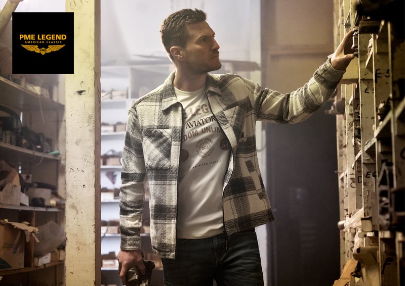 Overshirt Heavy Check Bone