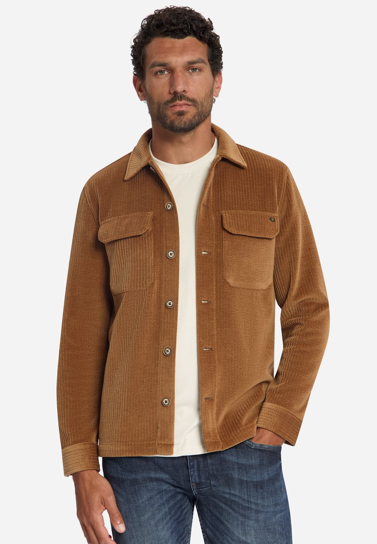 Overshirt Rib Caramel