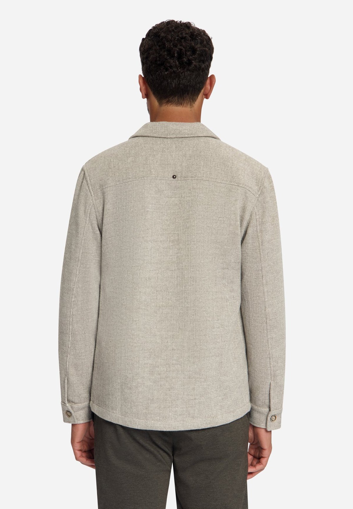 Overshirt Solid Jacquard Cemen