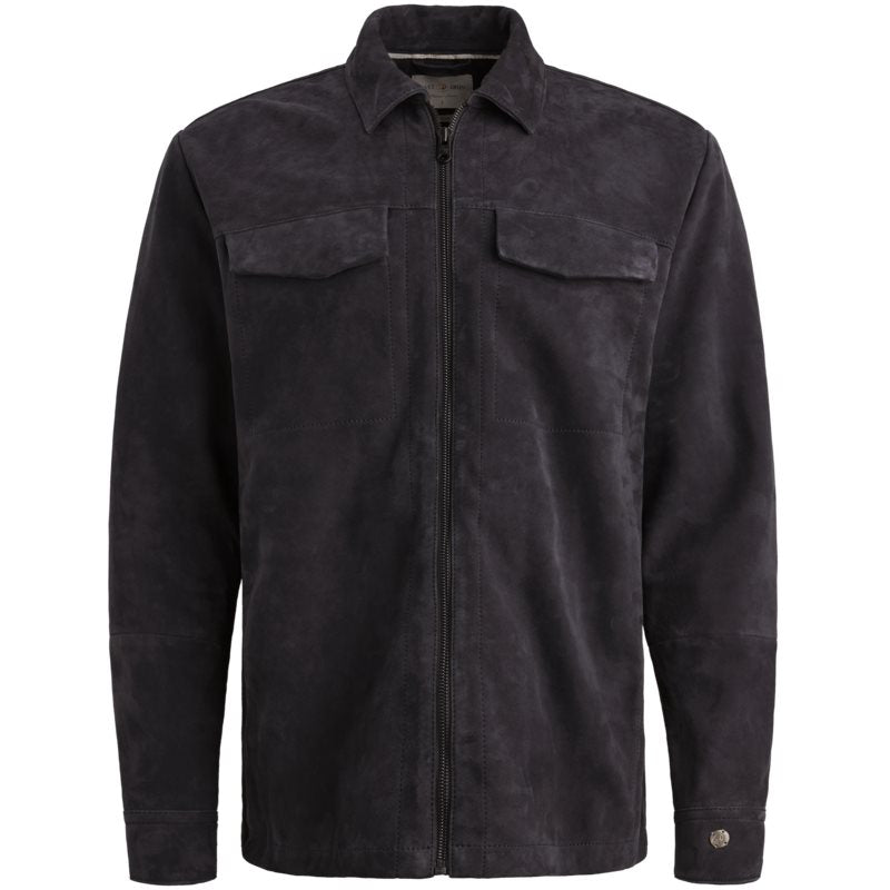 Overshirt Suede Dark Sapphire