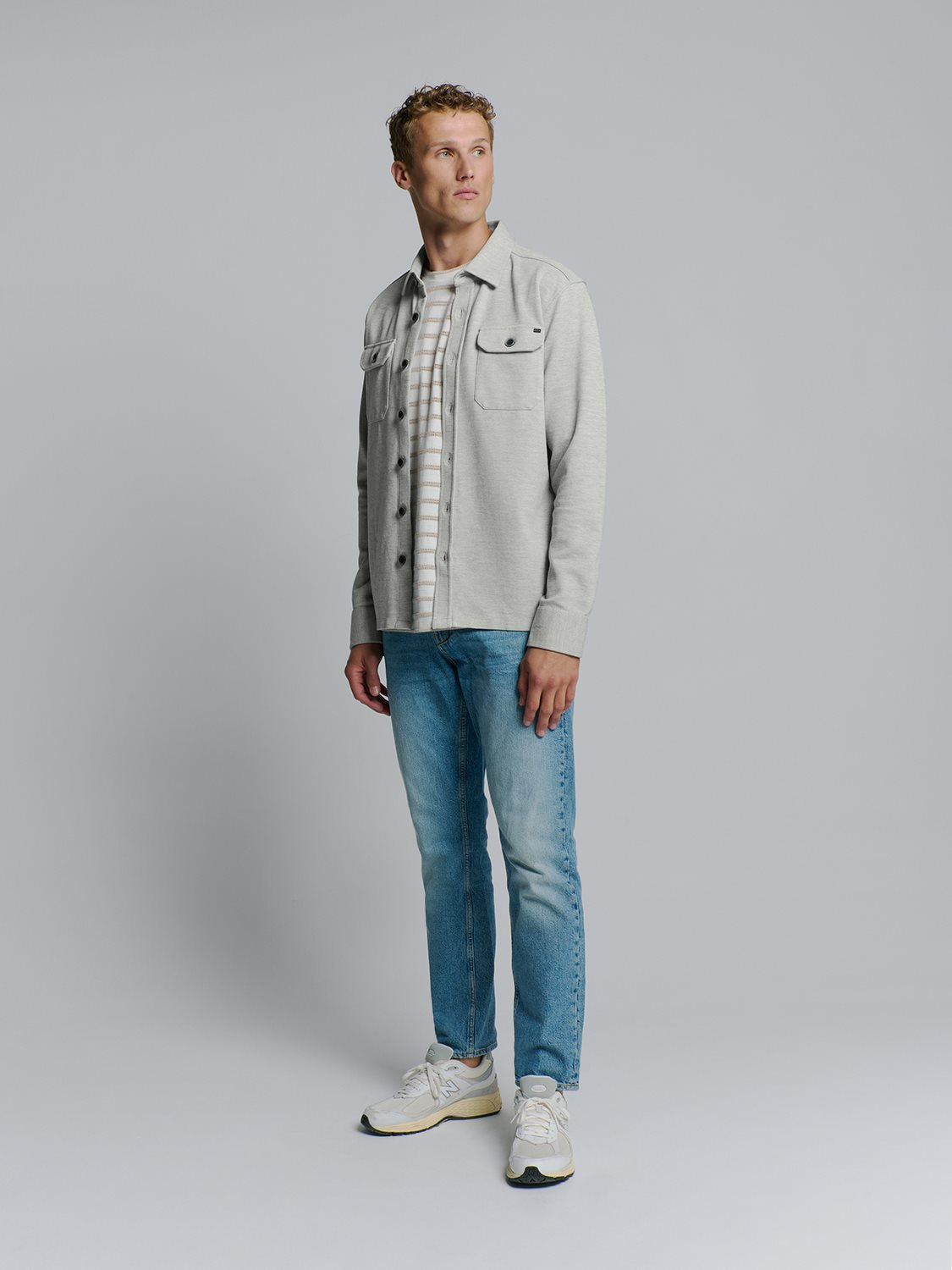 Overshirt Sweat Grey Melange