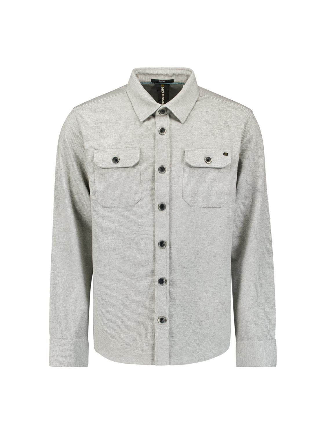 Overshirt Twill Grey Melange