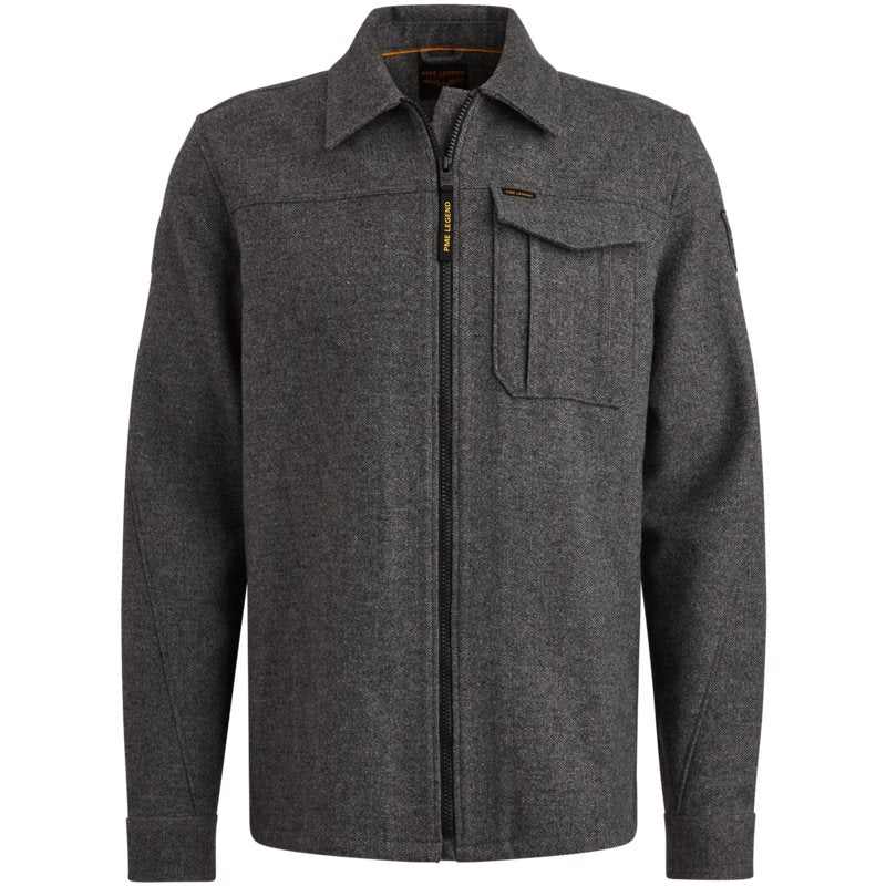 Overshirt Woolblend Dark Grey