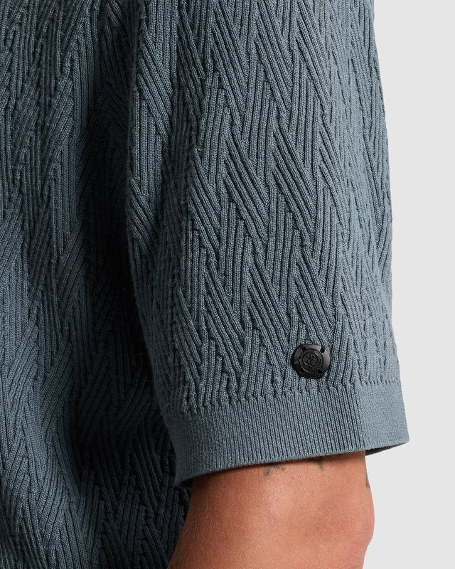 Polo Cotton Modal Blue Mirage