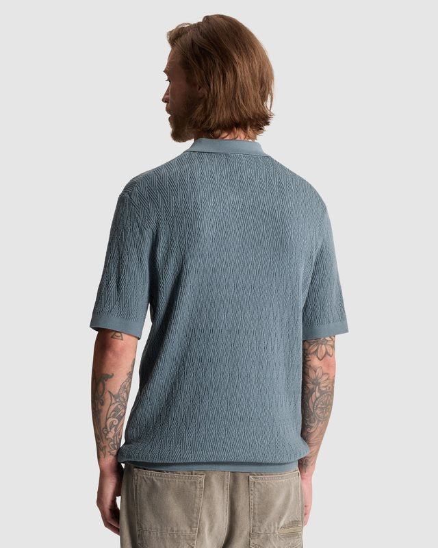 Polo Cotton Modal Blue Mirage