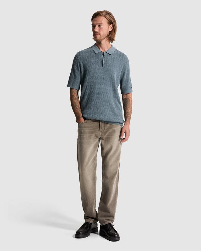 Polo Cotton Modal Blue Mirage