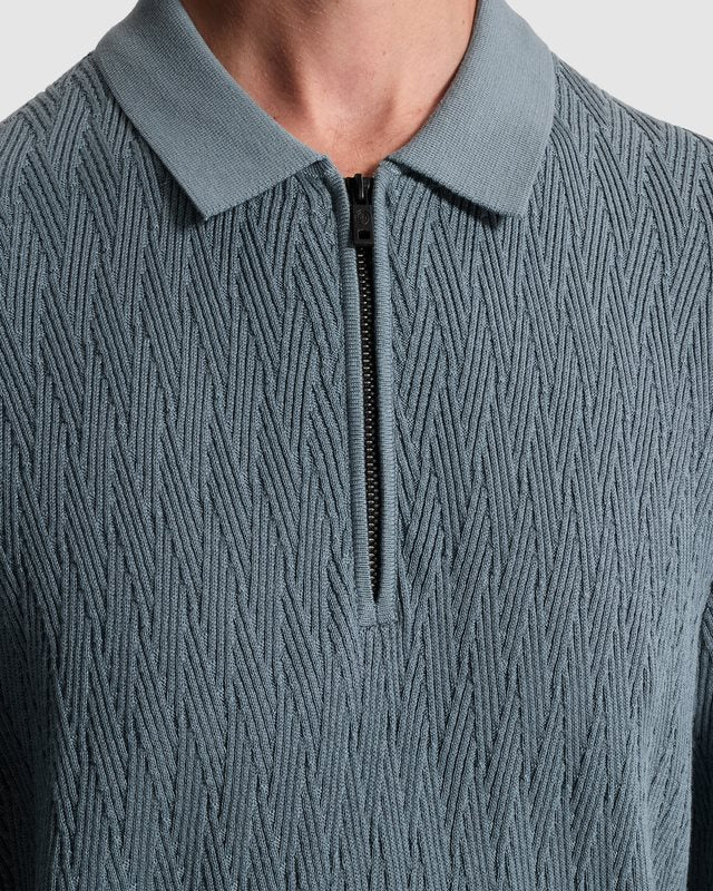 Polo Cotton Modal Blue Mirage