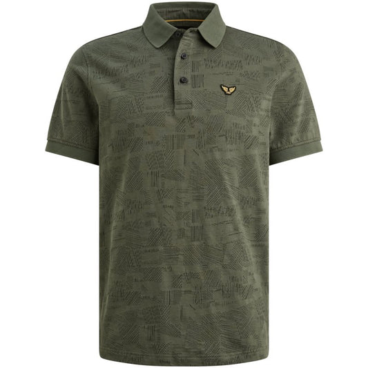 Polo Jacquard Jersey Thyme