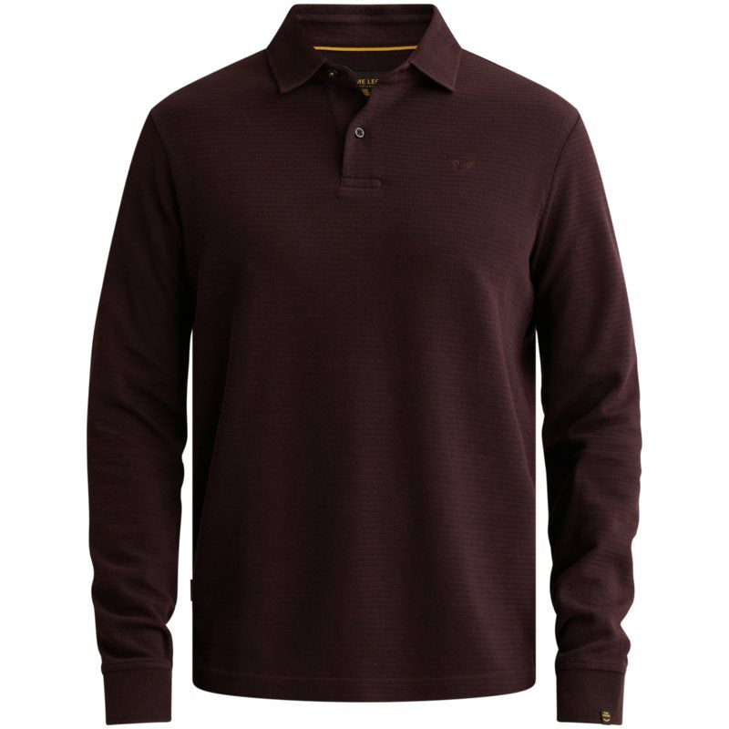 Polo Long Sleeve Aubergine