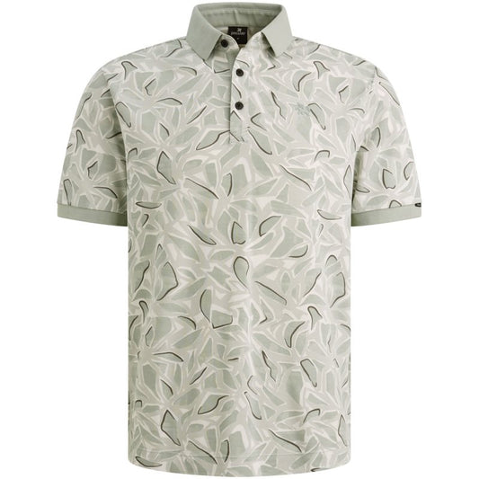 Polo Pique Aqua Grey