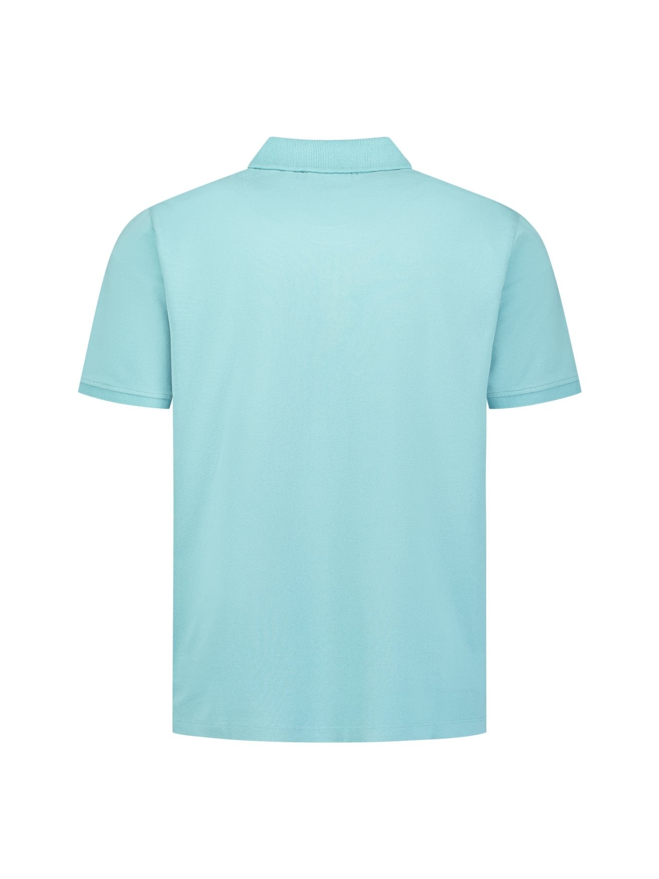 Polo Pique Garment Dye Seablue