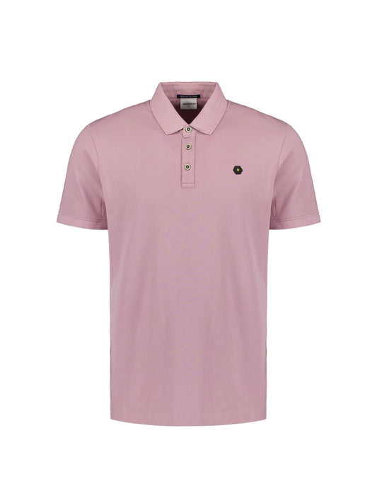 Polo Pique Garment Dyed Mauve