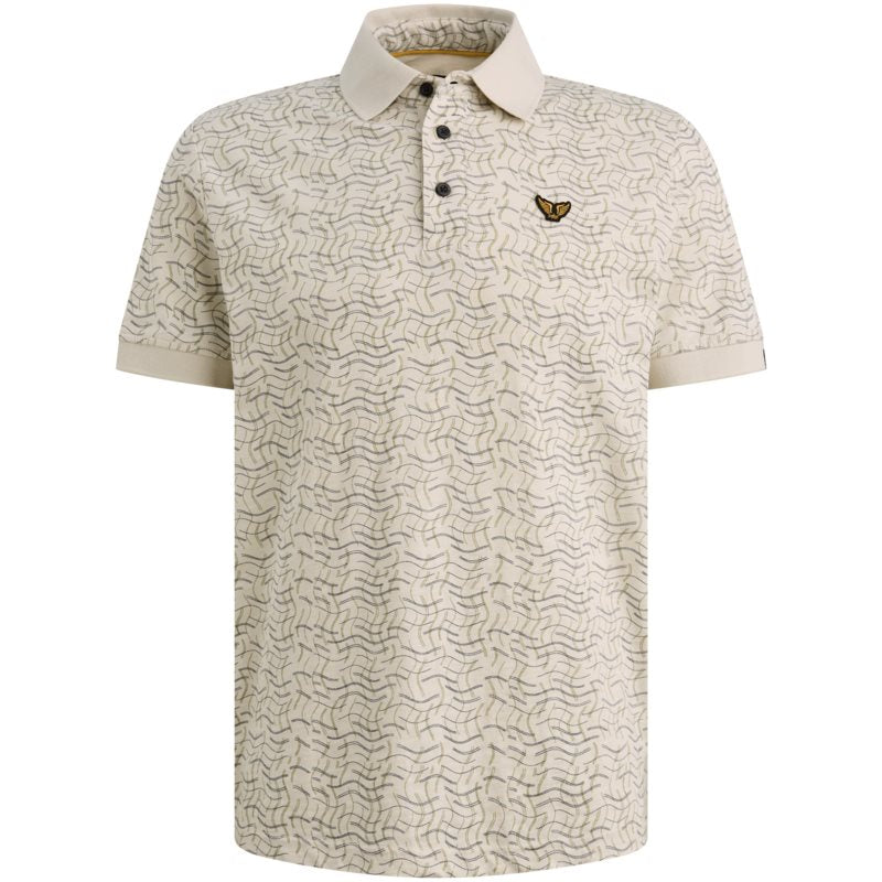 Polo Slub Jersey Bone White