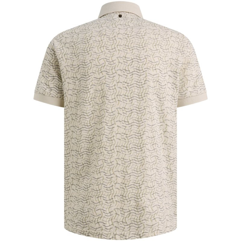 Polo Slub Jersey Bone White