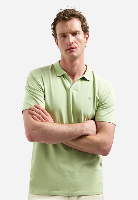 Polo V-Collar Clean Green