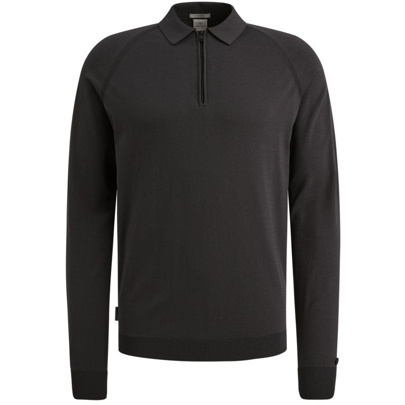 Polo Viscose Blend Black Sand