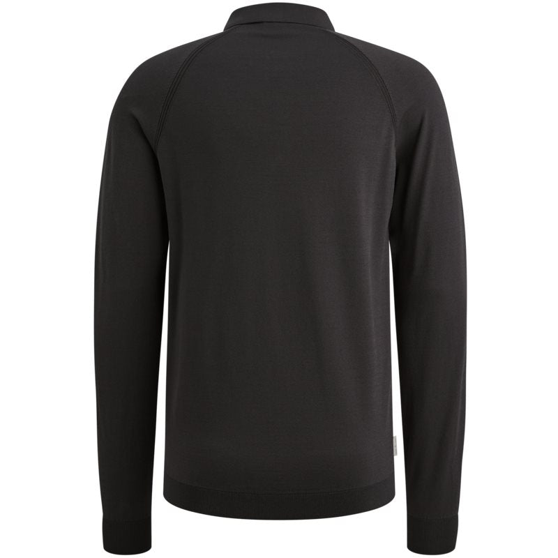 Polo Viscose Blend Black Sand
