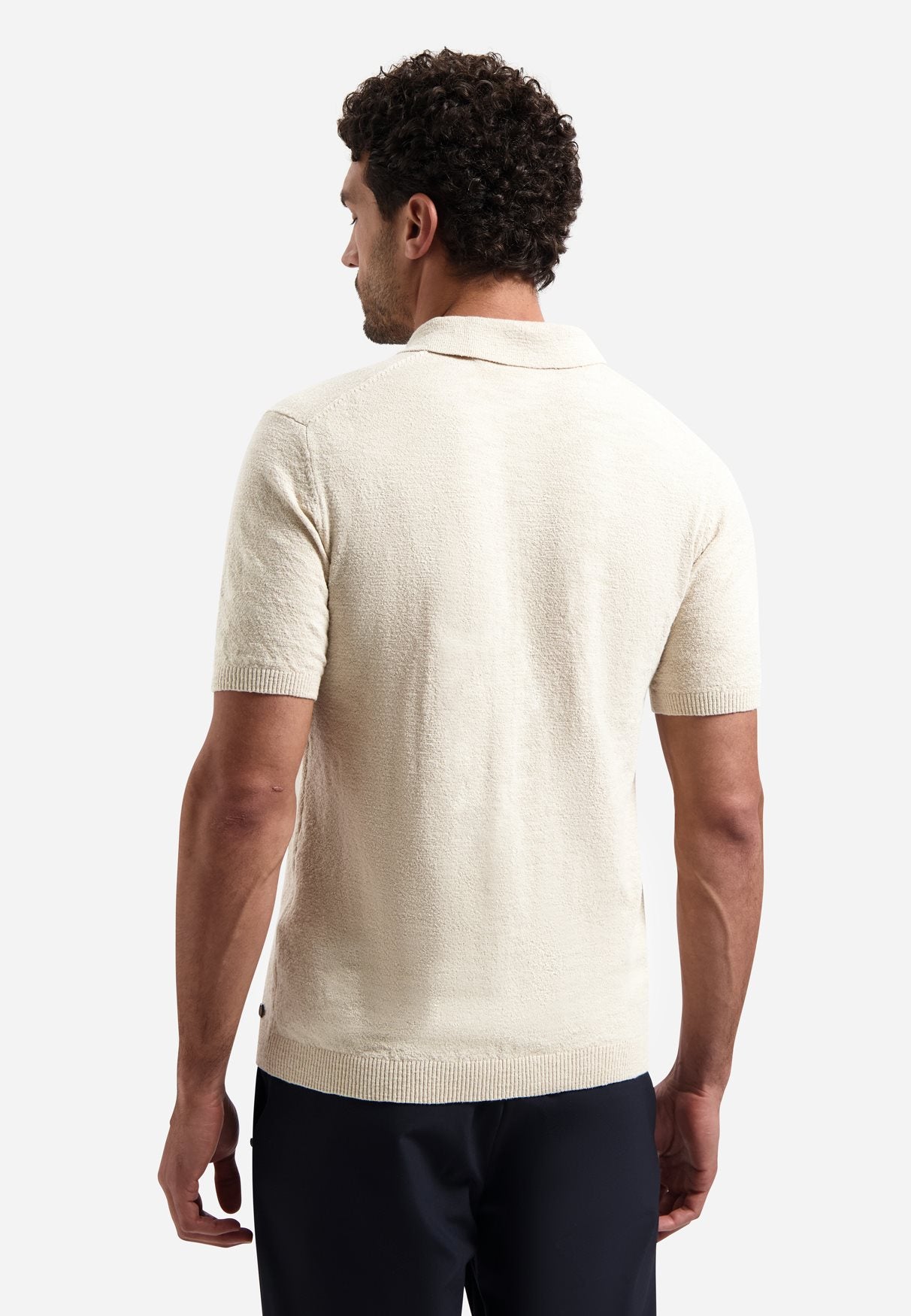 Polo Zip Frote Desert